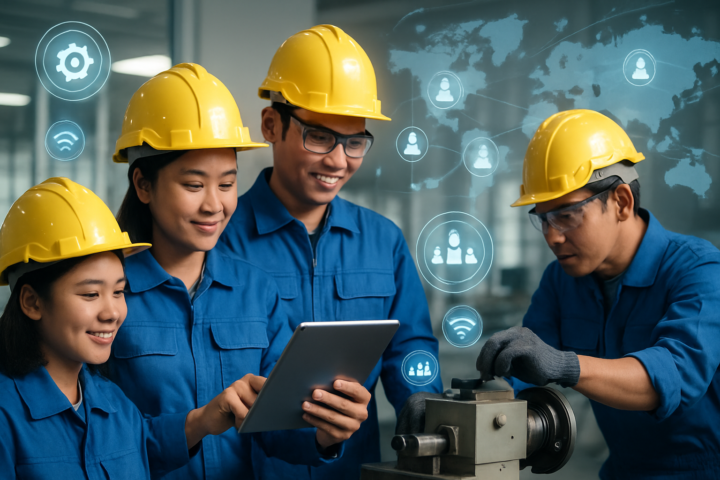 Pelatihan talenta Indonesia oleh BUMA International Group di lingkungan industri modern