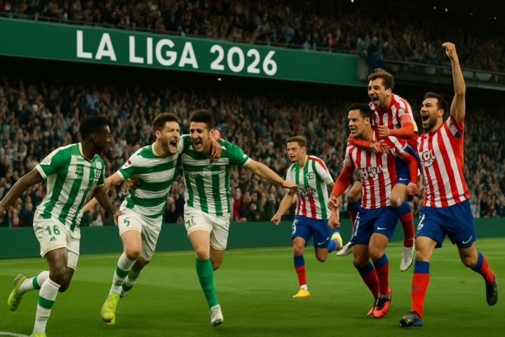 Pemain Elche merayakan gol dalam pertandingan melawan Atletico Madrid di La Liga 2026