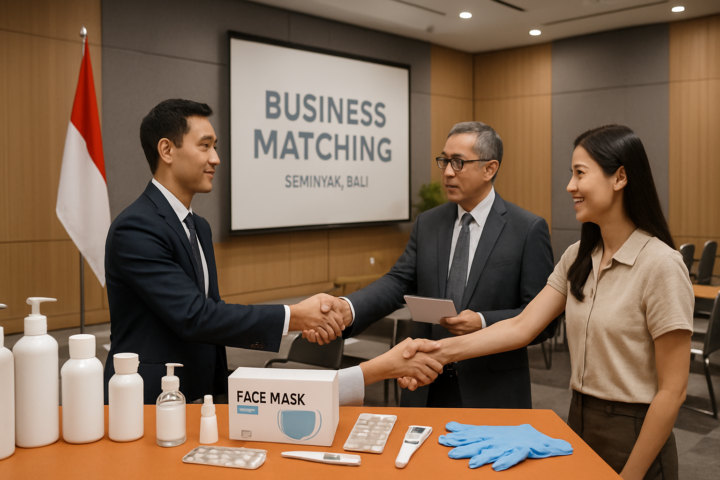 Acara business matching alat kesehatan oleh Kemenkes RI di Seminyak Bali dengan peserta dan produk kesehatan lokal