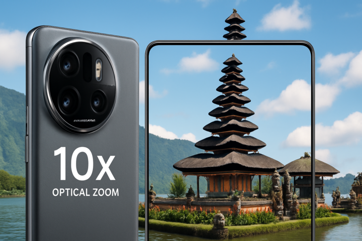 Oppo Find X9 Ultra smartphone menampilkan fitur kamera zoom optik 10x di Indonesia