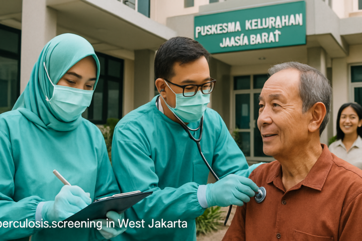 Petugas kesehatan melakukan deteksi dini kasus TBC di Jakarta Barat
