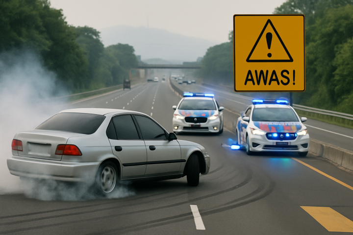 Mobil travel ugal-ugalan di Tol Purbaleunyi diawasi polisi untuk keselamatan jalan