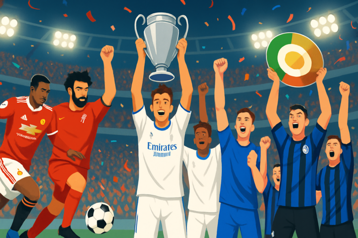 Pemain Manchester United, Real Madrid, dan Inter Milan merayakan kemenangan penting di musim 2025/2026