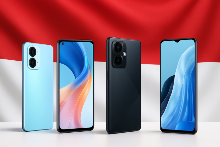 Berbagai model smartphone OPPO terbaru 2026 dengan desain modern dan fitur terbaru di Indonesia