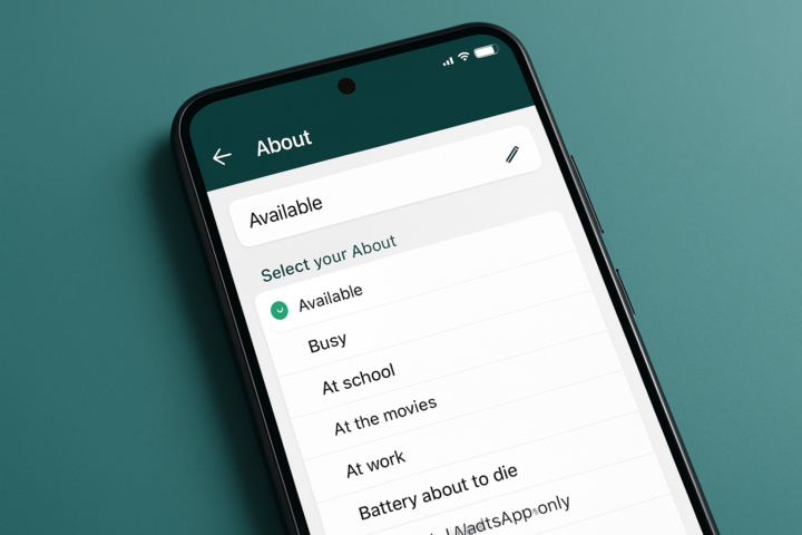Tampilan baru fitur About WhatsApp di Android dengan desain modern dan tata letak bersih