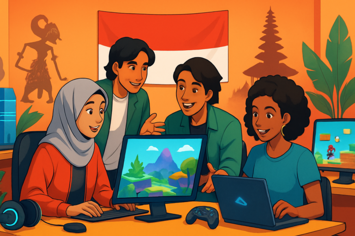 Studio game Indonesia dengan pengembang muda dan teknologi interaktif mendukung ekosistem startup digital