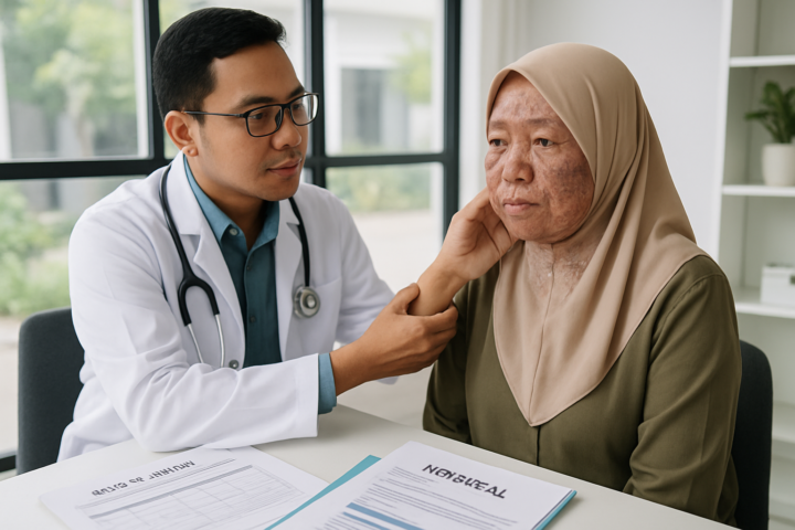 Tenaga medis memeriksa pasien dengan penyakit langka di fasilitas kesehatan di Indonesia