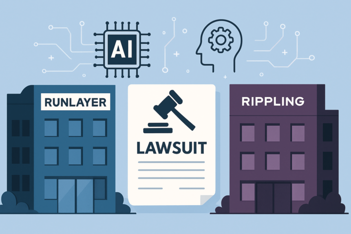 Ilustrasi gugatan hukum antara Runlayer dan Rippling terkait pencurian teknologi AI