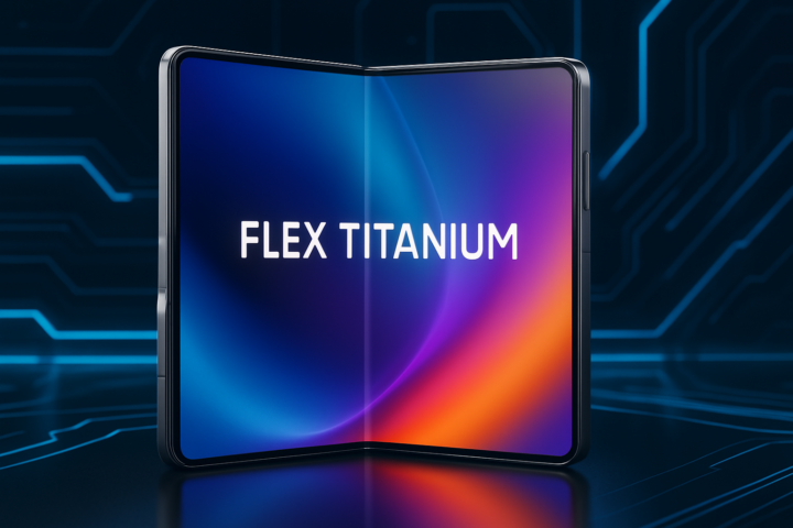 Smartphone Samsung dengan teknologi layar Flex Titanium yang fleksibel dan tahan lama