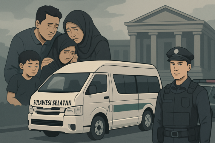 Ilustrasi sopir travel dan keluarga korban di Sulawesi Selatan terkait kasus pembunuhan