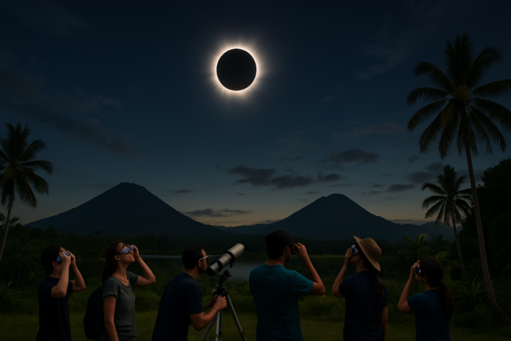 Gerhana Matahari Total terlama abad ini pada 2 Agustus 2027 dengan bulan menutupi matahari di langit Indonesia