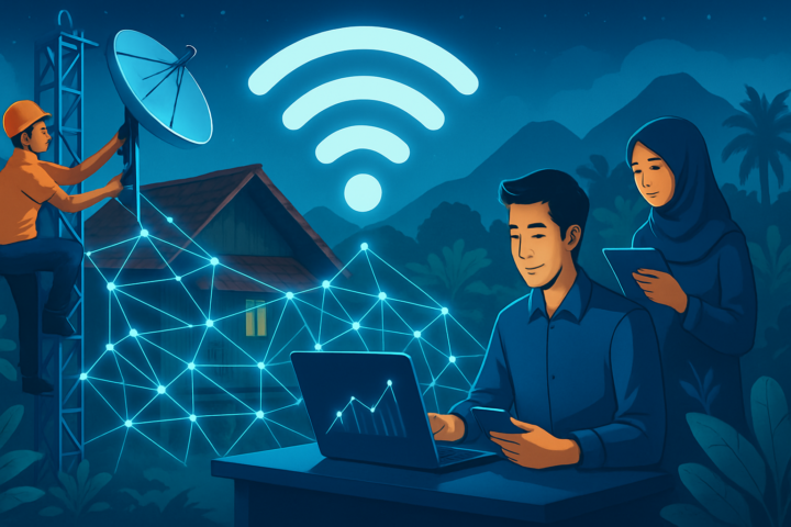 Pembangunan infrastruktur internet di daerah terpencil Indonesia mendukung ekosistem startup digital