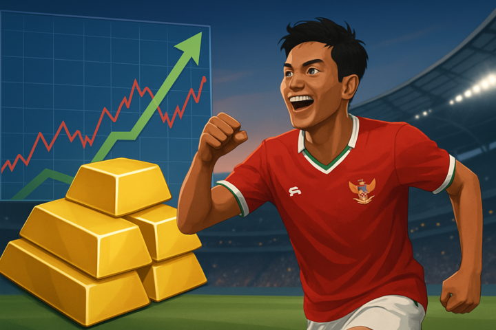 Harga emas batangan dan pemain Timnas Indonesia di stadion